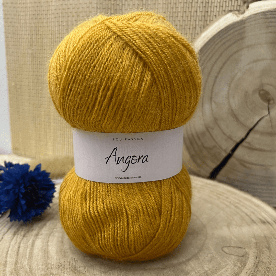 Pelote Angora Moutarde 100g REF 310