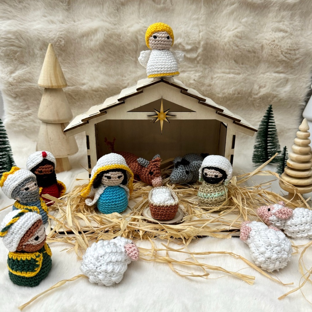 Kit crèche de Noël au crochet – Tutoriel Vidéo pas à pas
