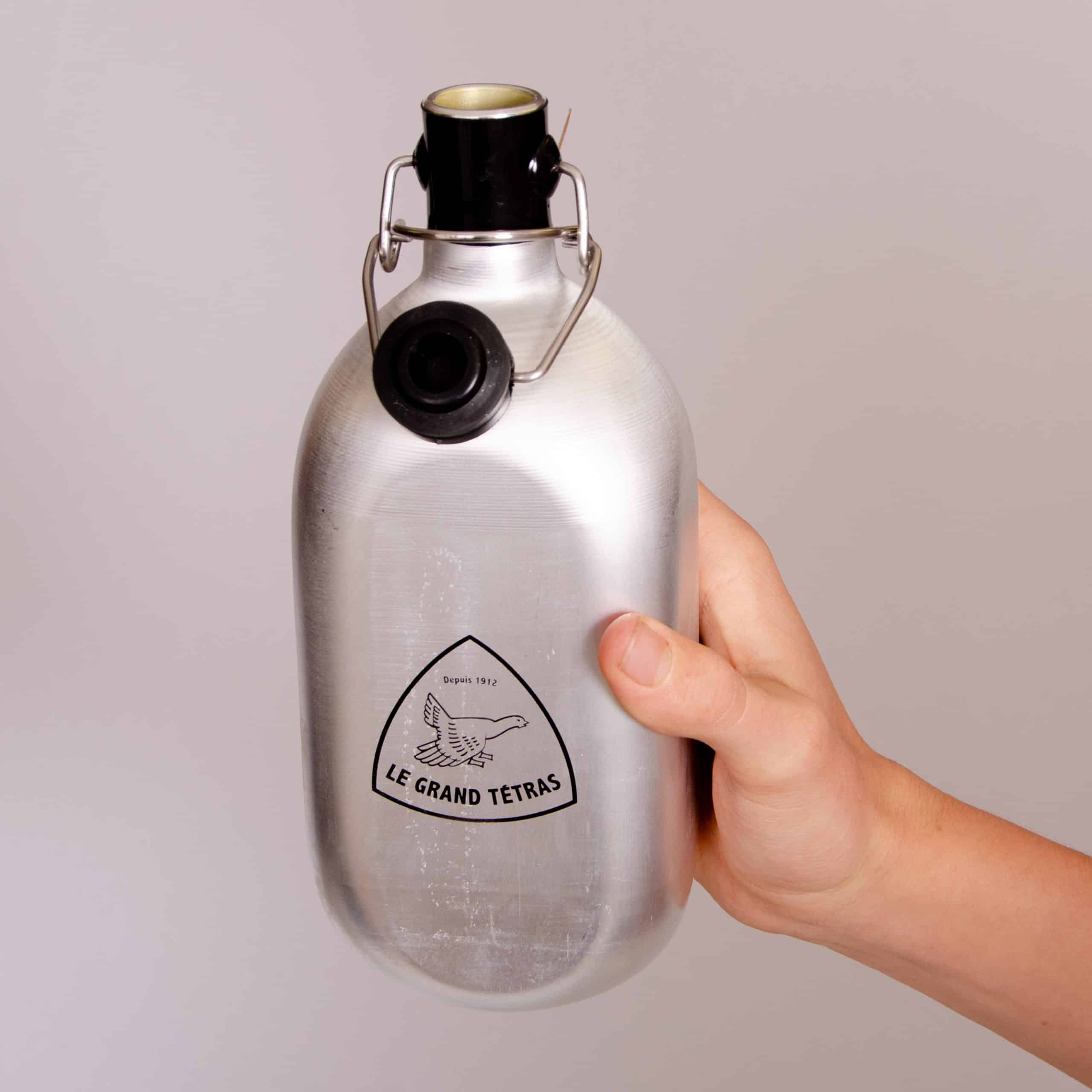 Gourde carrée écologique en aluminium recyclé – 1L – Le Grand Tétras – Image 3
