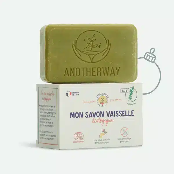 Savon vaisselle solide au Romarin – 200 gr – Anotherway – Image 7