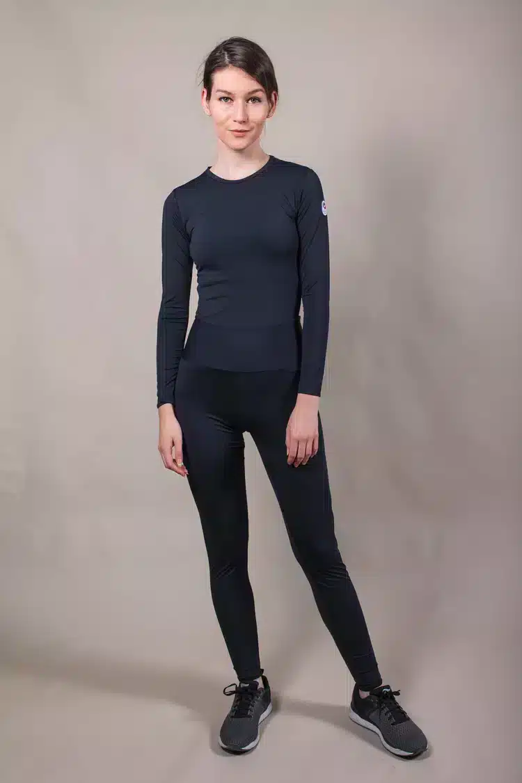 tee-shirt de sport respirant femme – Noir – La Pièce Paris – Image 9
