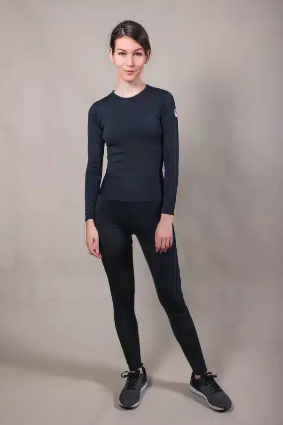 tee-shirt de sport respirant femme – Noir – La Pièce Paris – Image 5
