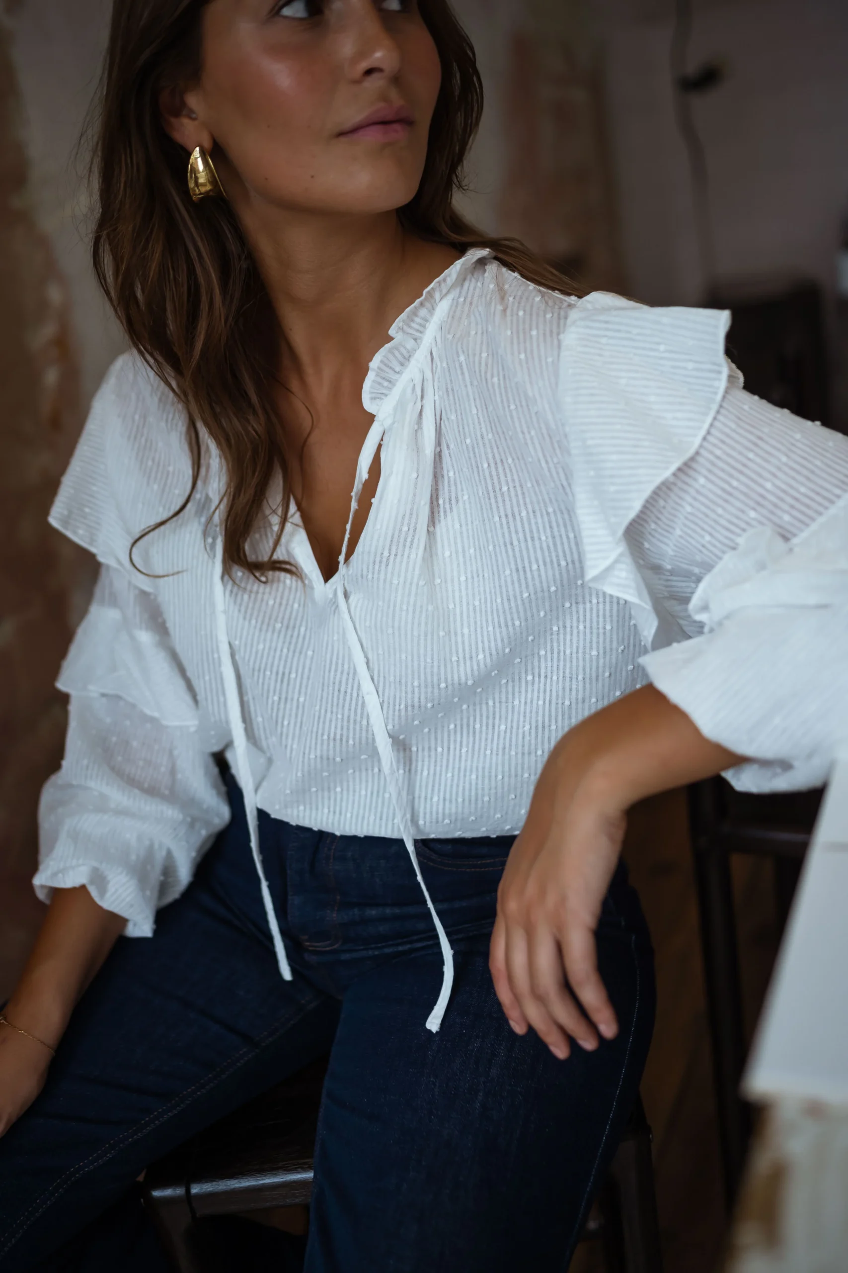 Blouse Tiega - écrue – Image 7